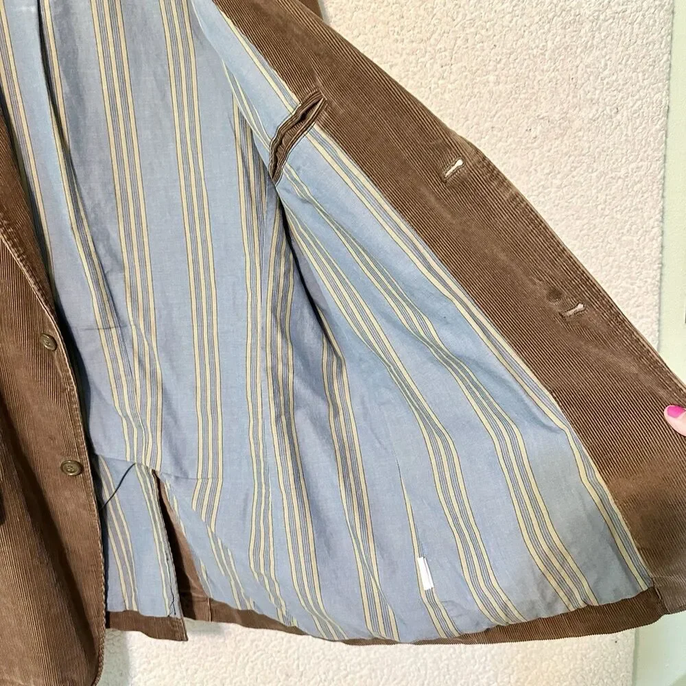 J. Crew Corduroy Blazer Brown Men’s Medium Vintage‎